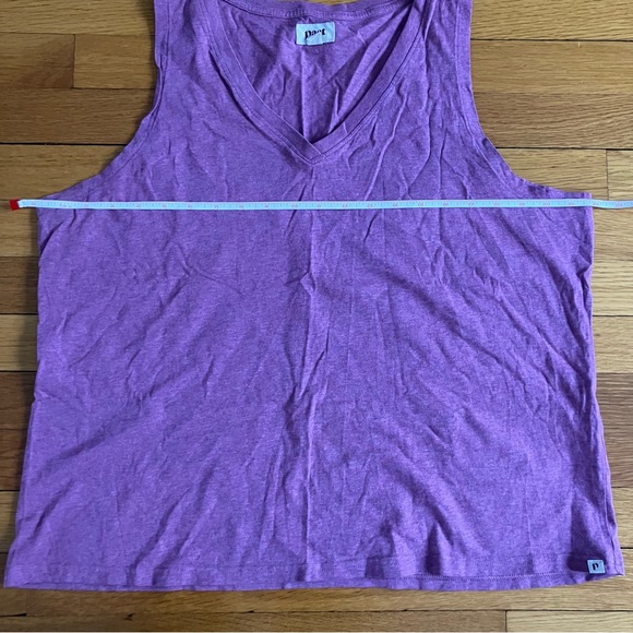 Pact Purple Organic Cotton Solid Soft Lagenlook Summer Tank Top XL Extra Large - Picture 3 of 5